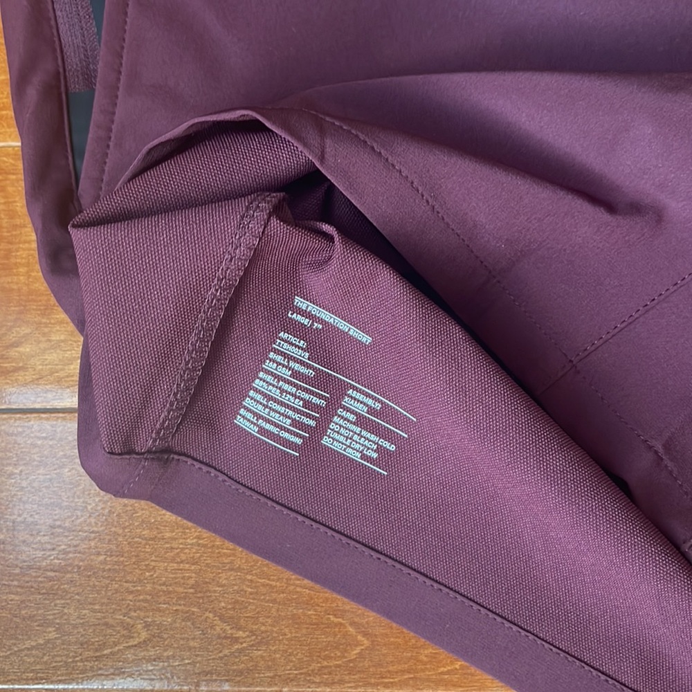 NWT Ten Thousand Maroon Foundation Short (No Liner) 7" Size Small & Large - Picture 3 of 4